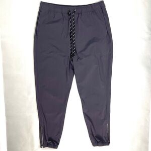 Outerknown Pants Mens Large Black Active Joggers Elastic Waist Zip Pocket Gym